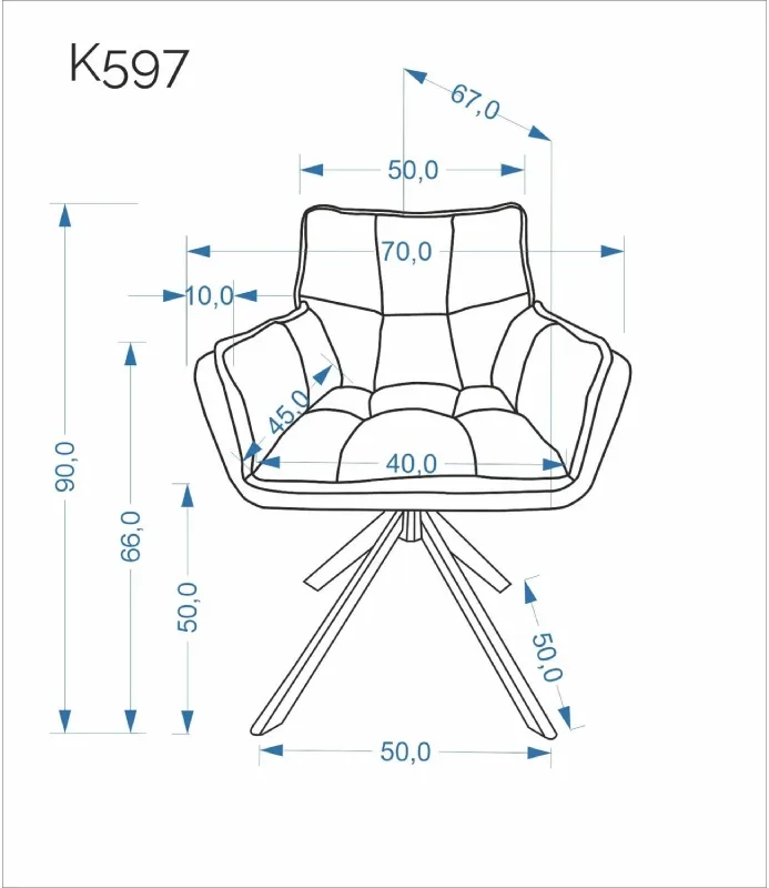 Otočná židle K597