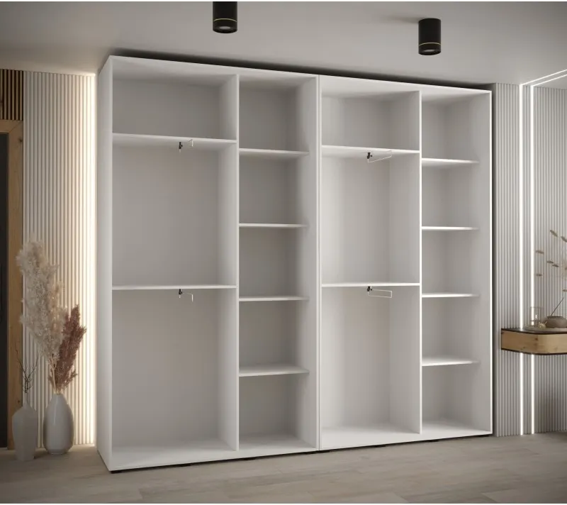 Szafa przesuwna z lustrem wysoka Davos 3 260 głębokość 45 cm