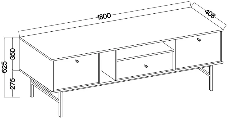 TV stolík Tokyo 3