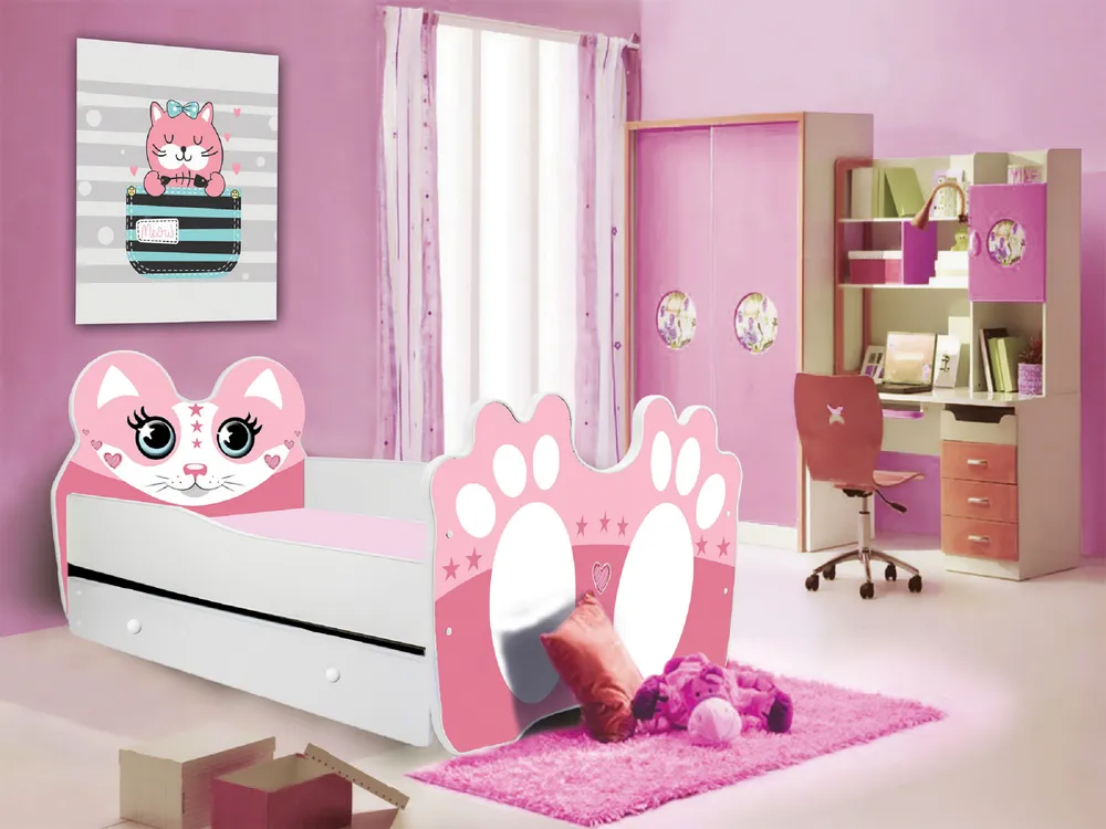 Postel s matrací a zásuvkou Bear 160x80 cm