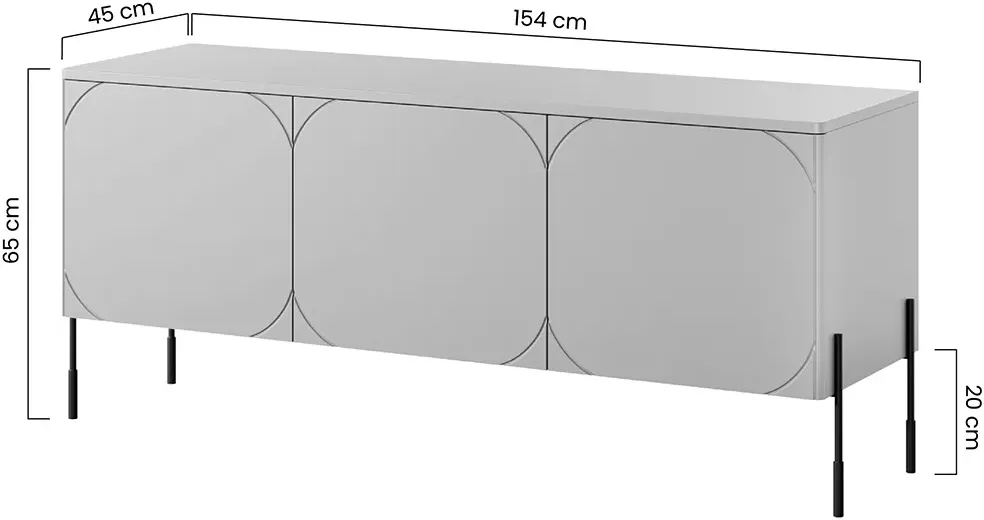 Szafka RTV z 1 szufladą Sonatia 150 cm