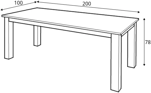 Stůl JBF 200 x 100