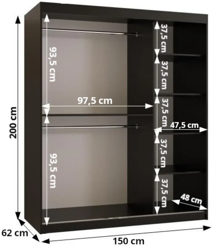 Skriňa Rubino V4 150