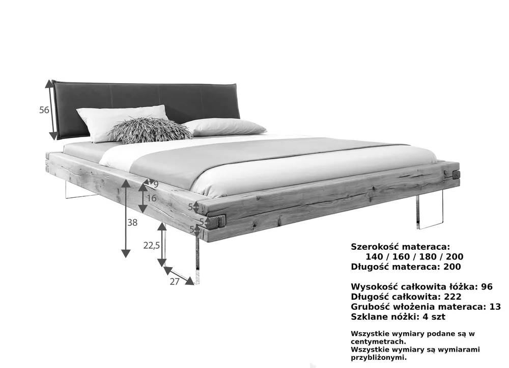 Łóżko BE-0575 180