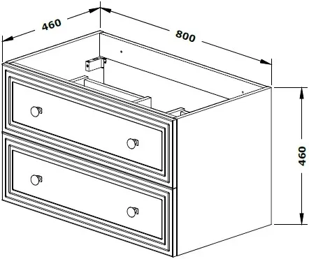 Skříňka pod umyvadlo Jump 80 cm