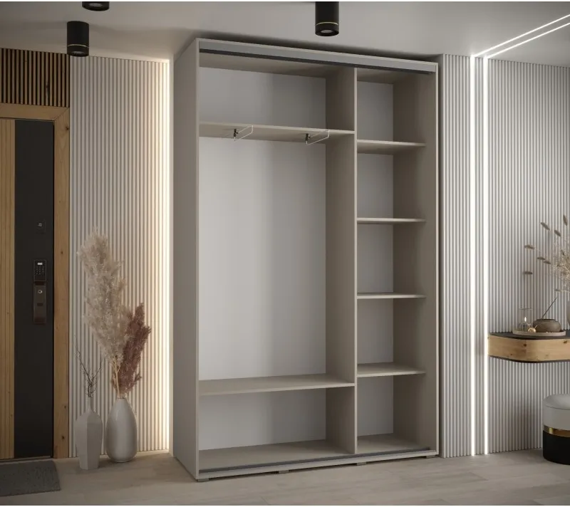 Szafa przesuwna wysoka Dakota 12 150 głębokość 45 cm wysokość 235,2 cm