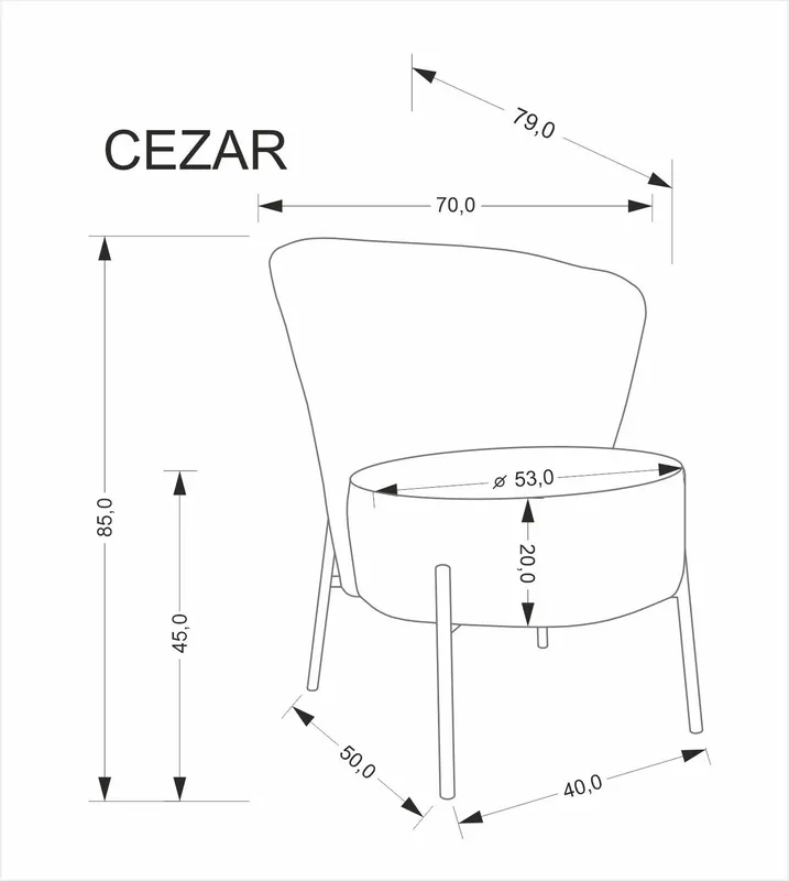 Křeslo Cezar