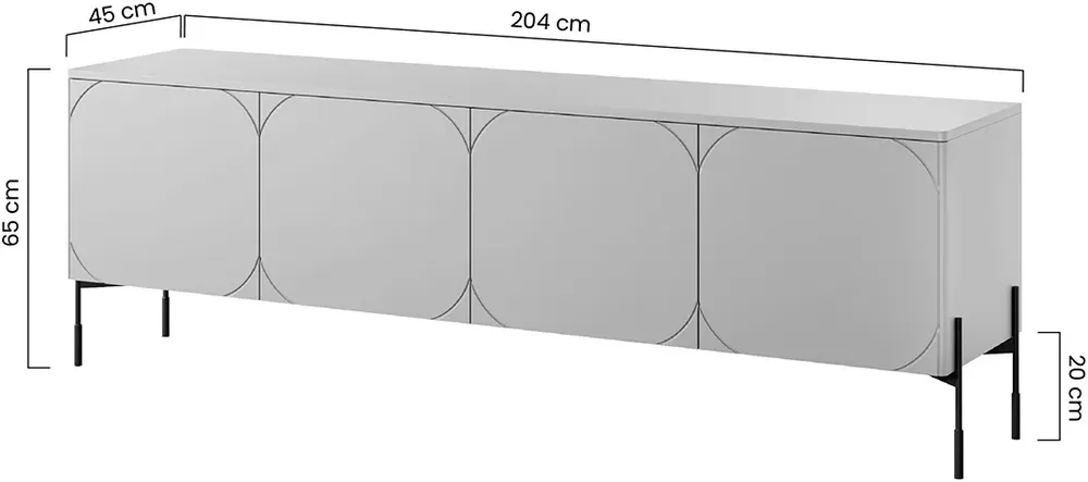 Szafka RTV z 1 szufladą Sonatia 200 cm