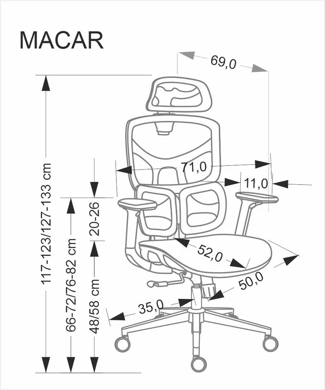 Fotel Macar