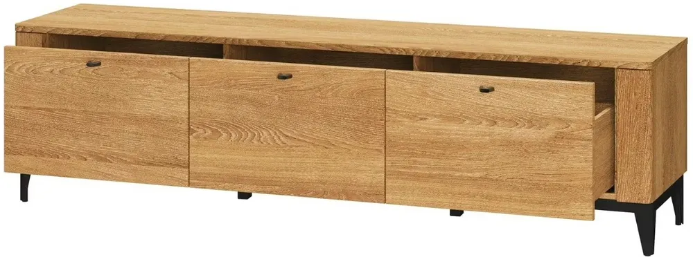 TV stolík s 3 zásuvkami do obývačky Porto