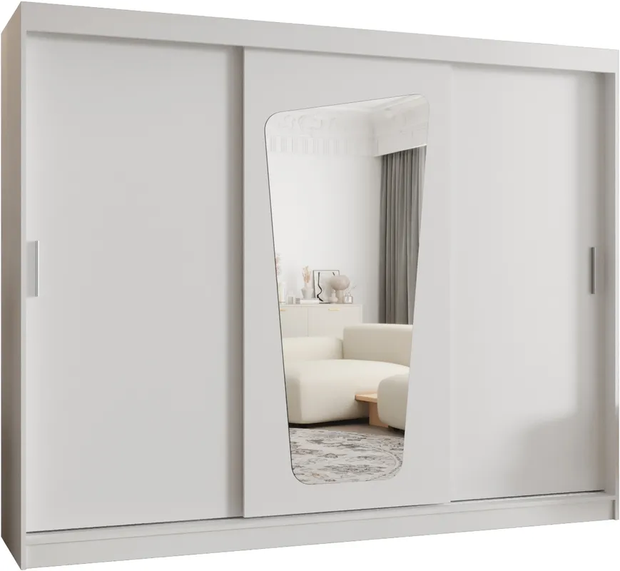 Skriňa s posuvnými dverami so zrkadlom Moka 250 cm
