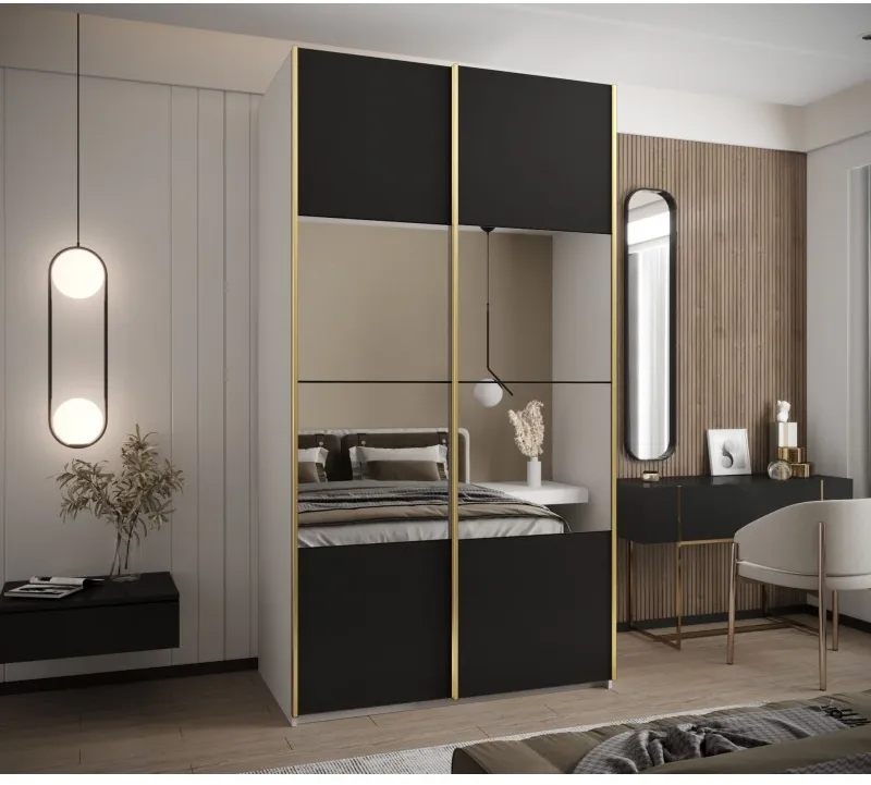 Posuvná skříň se zrcadlem Lux 4 130