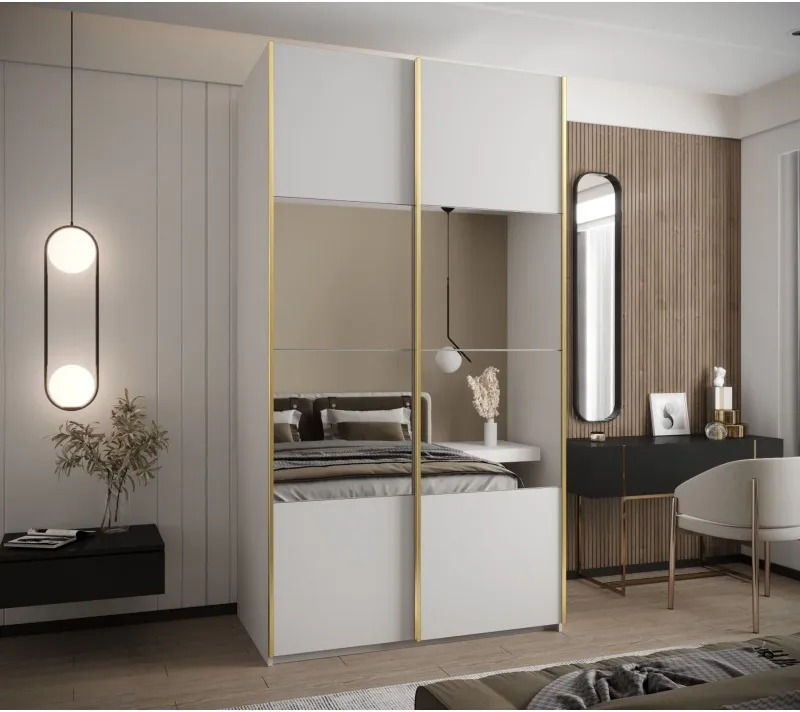Posuvná skříň se zrcadlem Lux 4 130