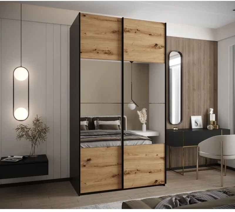 Posuvná skříň se zrcadlem Lux 4 130