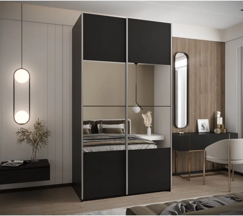 Posuvná skříň se zrcadlem Lux 4 130