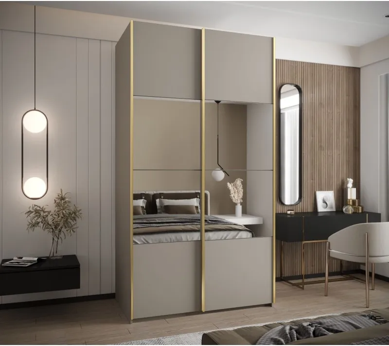 Posuvná skříň se zrcadlem Lux 4 130