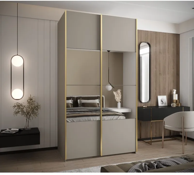 Skriňa s posuvnými dverami so zrkadlom Lux 4 130