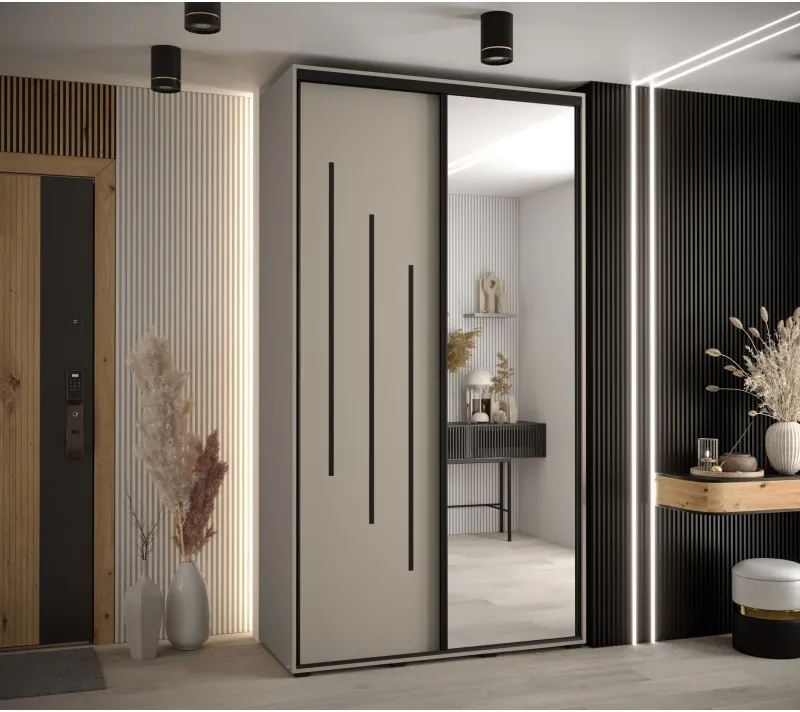 Posuvná skříň se zrcadlem Dakota 9 130 60 hloubky