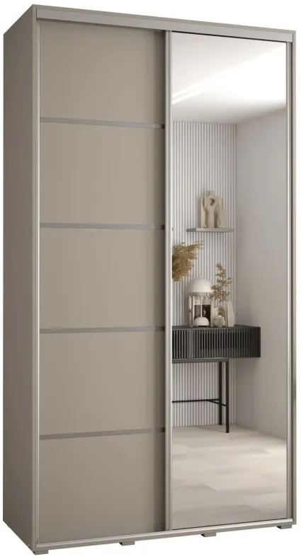 Skriňa s posuvnými dverami so zrkadlom Dakota 5 130 cm 45 cm hĺbky