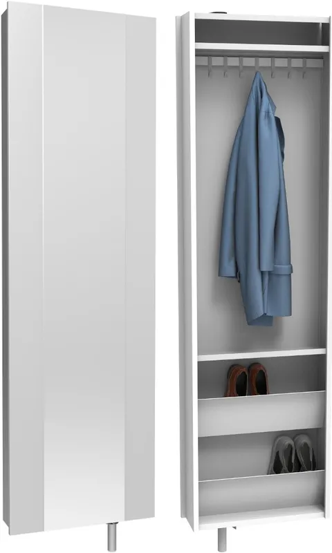 Šatní skříň se zrcadlem a šatnou Home