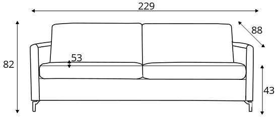 Sofa 3-osobowa Palma