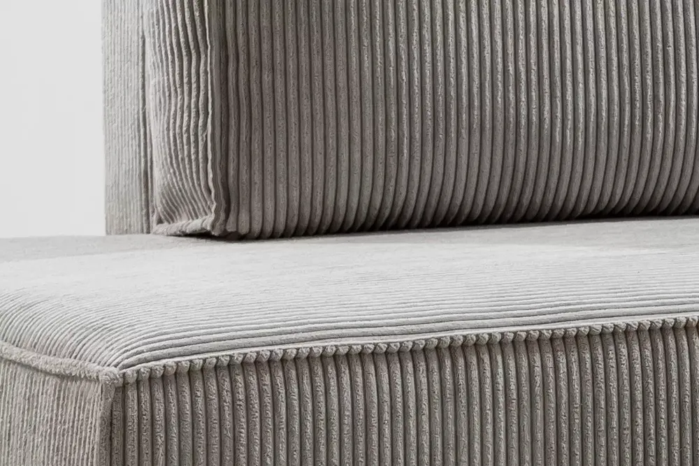 Rohová sedací souprava levá pro každodenní spaní s mechanismem rozkládání typu DL a úložným prostorem na lůžkoviny Flabio L
