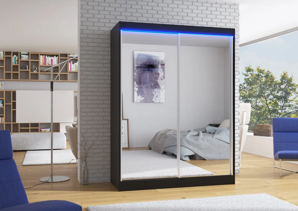 Šatní skříň Florest 150 s osvětlením