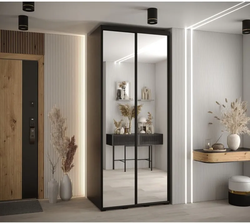 Šatní skříň s posuvnými dveřmi Davos 2 110, hloubka 60 cm