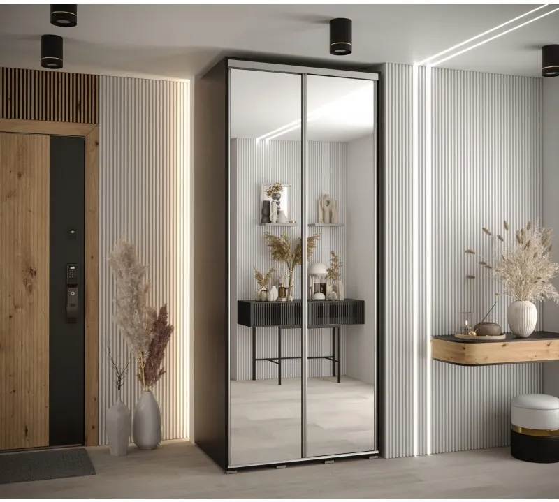 Šatní skříň s posuvnými dveřmi Davos 2 110, hloubka 60 cm