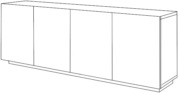 Komoda Asha 200 cm