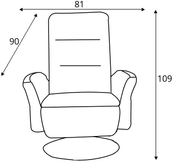 Fotel obrotowy z funkcją relaksu manualnego Basilico