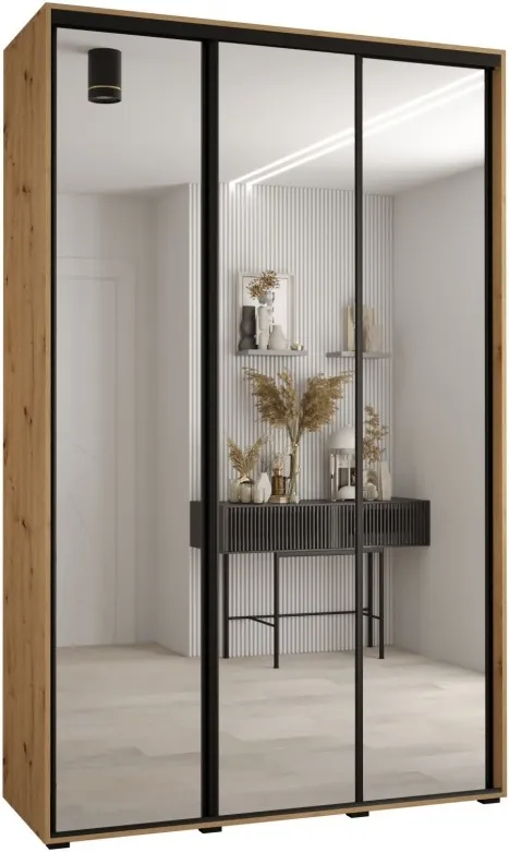 Šatní skříň s posuvnými dveřmi Davos 2 160, hloubka 60 cm