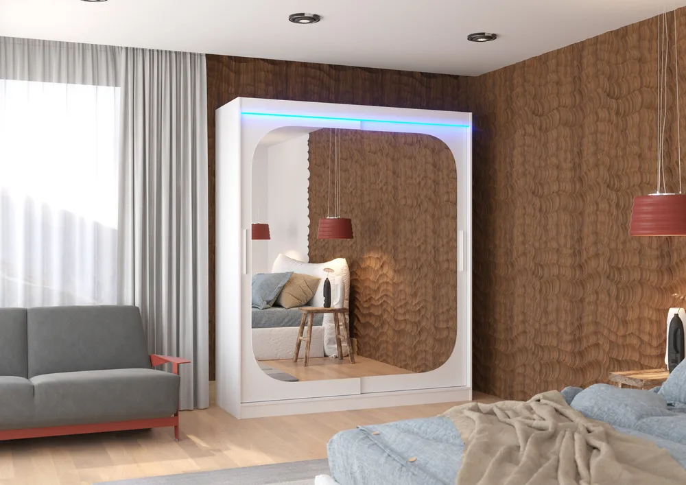 Šatní skříň Arizona 180 s LED osvětlením