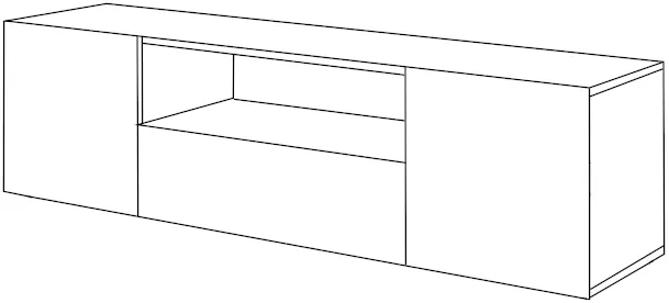 TV stolík závesný Asha 167