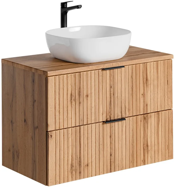 Koupelnový nábytkový set Adel Oak 80 s umyvadlem