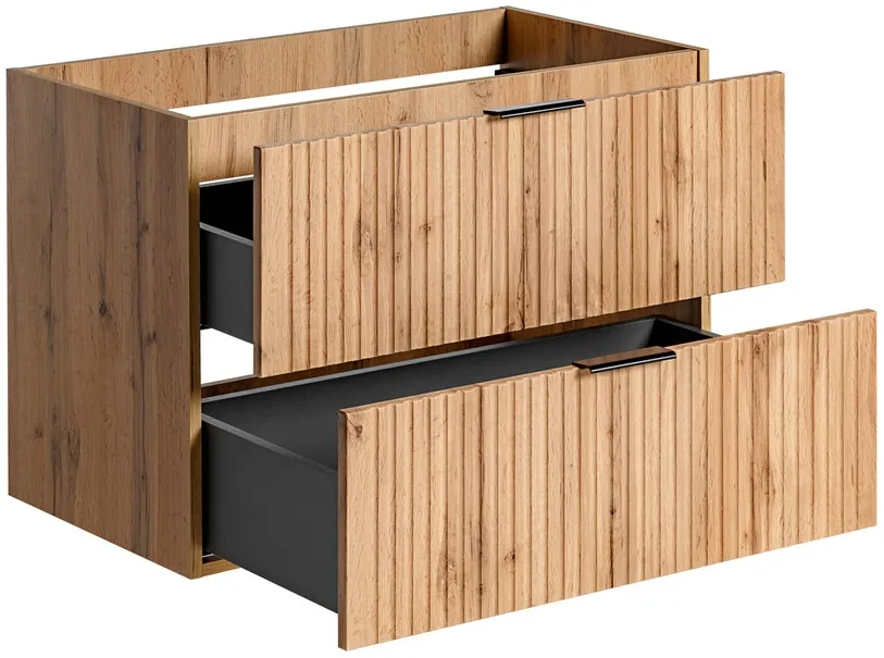 Koupelnový nábytkový set Adel Oak 80 s umyvadlem