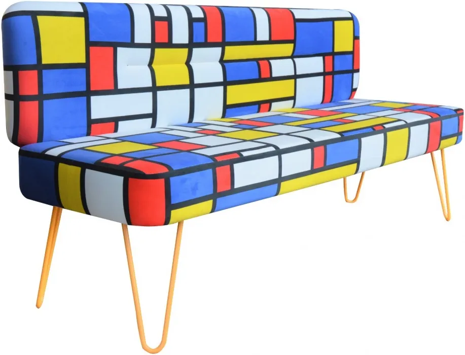 Lavice s opěradlem De Stijl