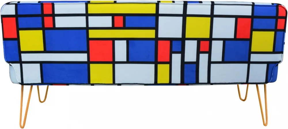 Lavice s opěradlem De Stijl