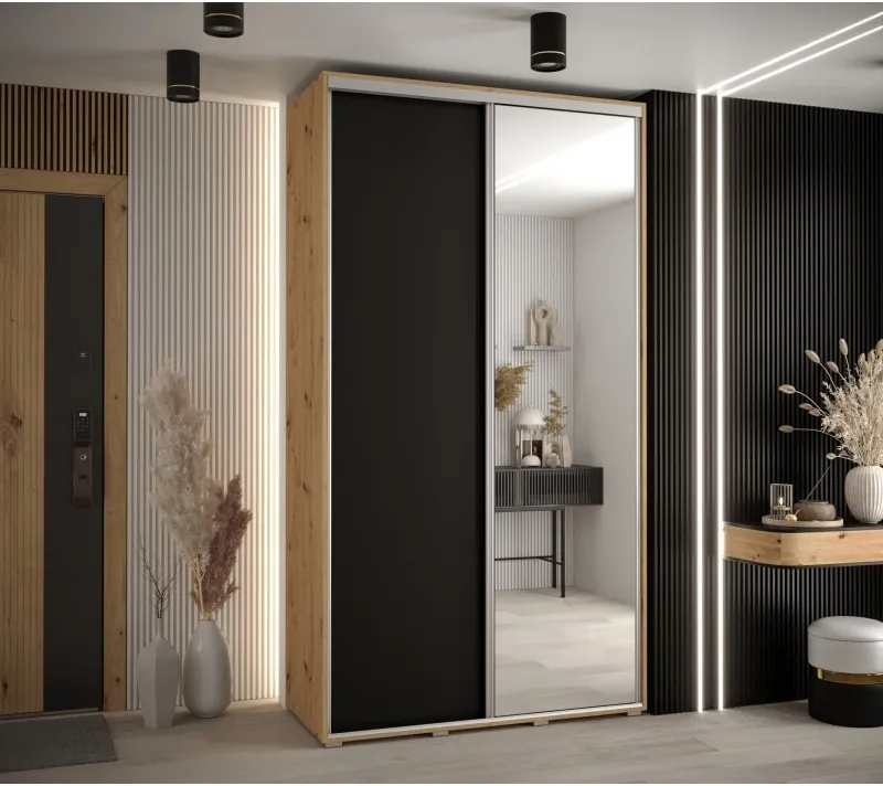Skriňa s posuvnými dverami so zrkadlom 130 45 Cannes 3
