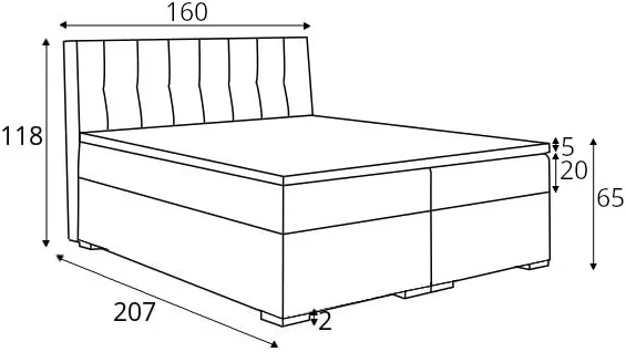 Postel boxspring 160 Daily