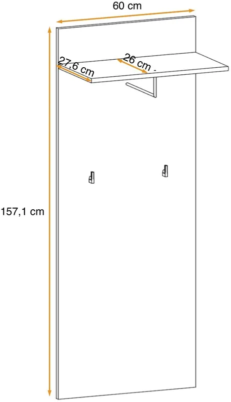 Vešiakový panel Armario