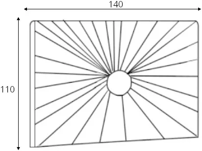 Čelo postele 140 Object no1
