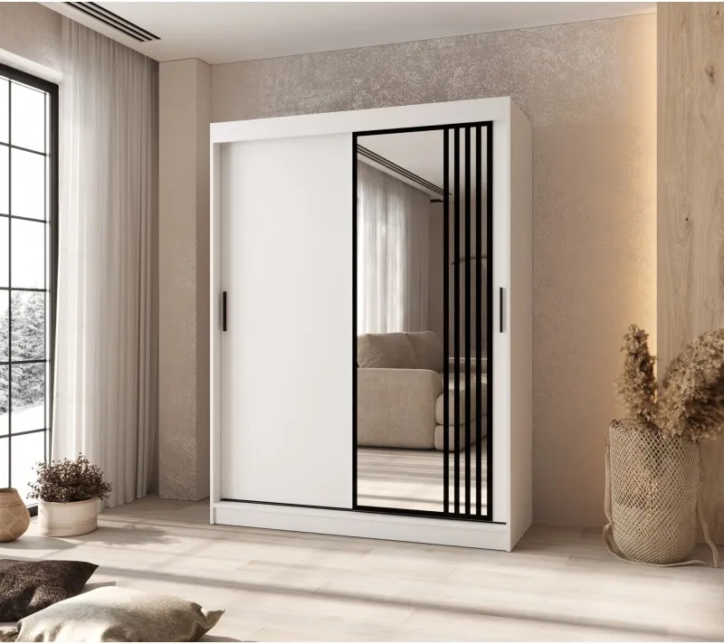 Šatní skříň s posuvnými dveřmi Glossy 150 cm
