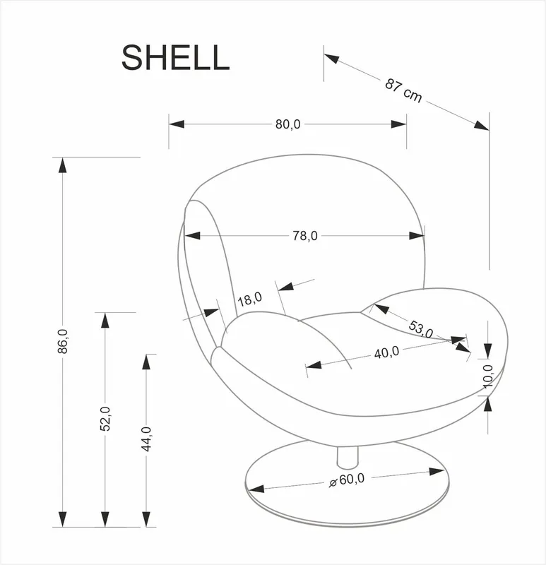 Křeslo Shell