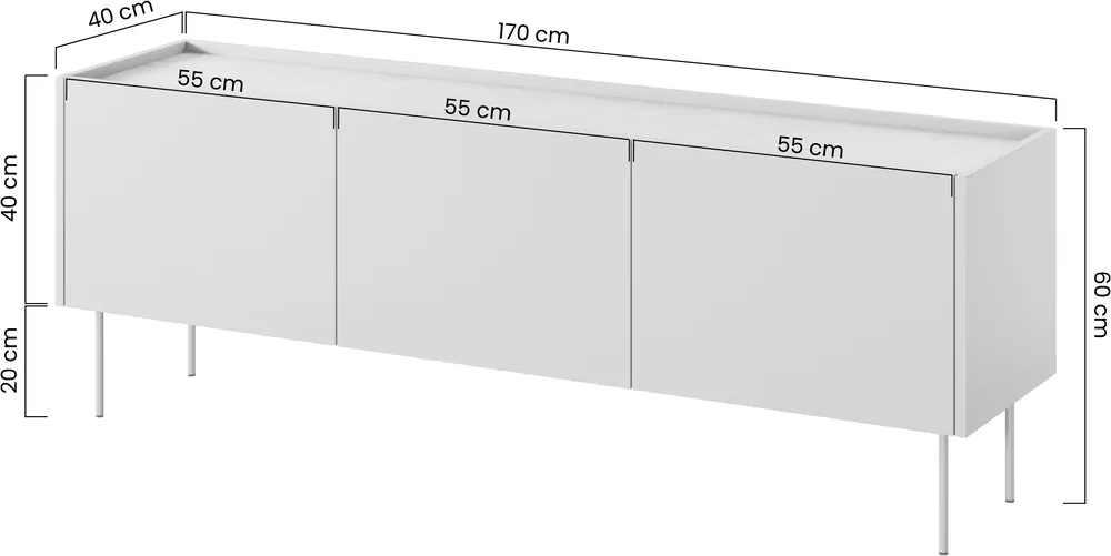 TV stolek Desin 170 cm