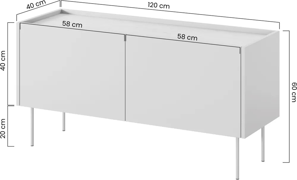 Szafka RTV Desin 120 cm z szufladą