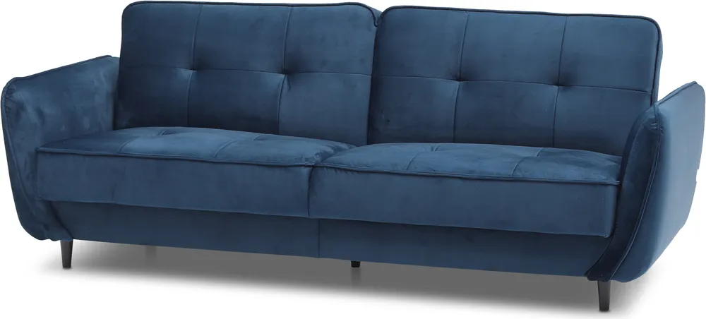 Sofa Bellis z funkcją spania typu click-clack i pojemnikiem na pościel 