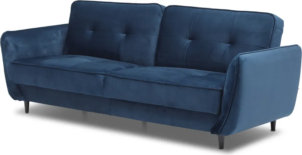 Sofa Bellis z funkcją spania typu click-clack i pojemnikiem na pościel 