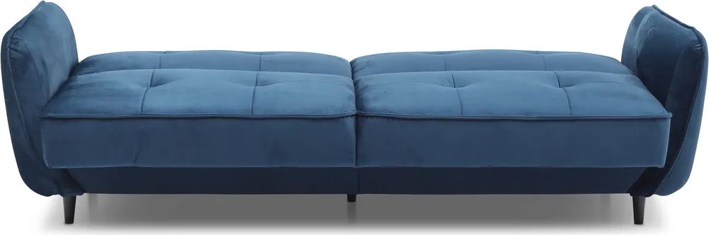 Sofa Bellis z funkcją spania typu click-clack i pojemnikiem na pościel 