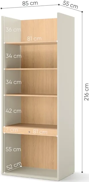 Regał szeroki Woow z oświetleniem